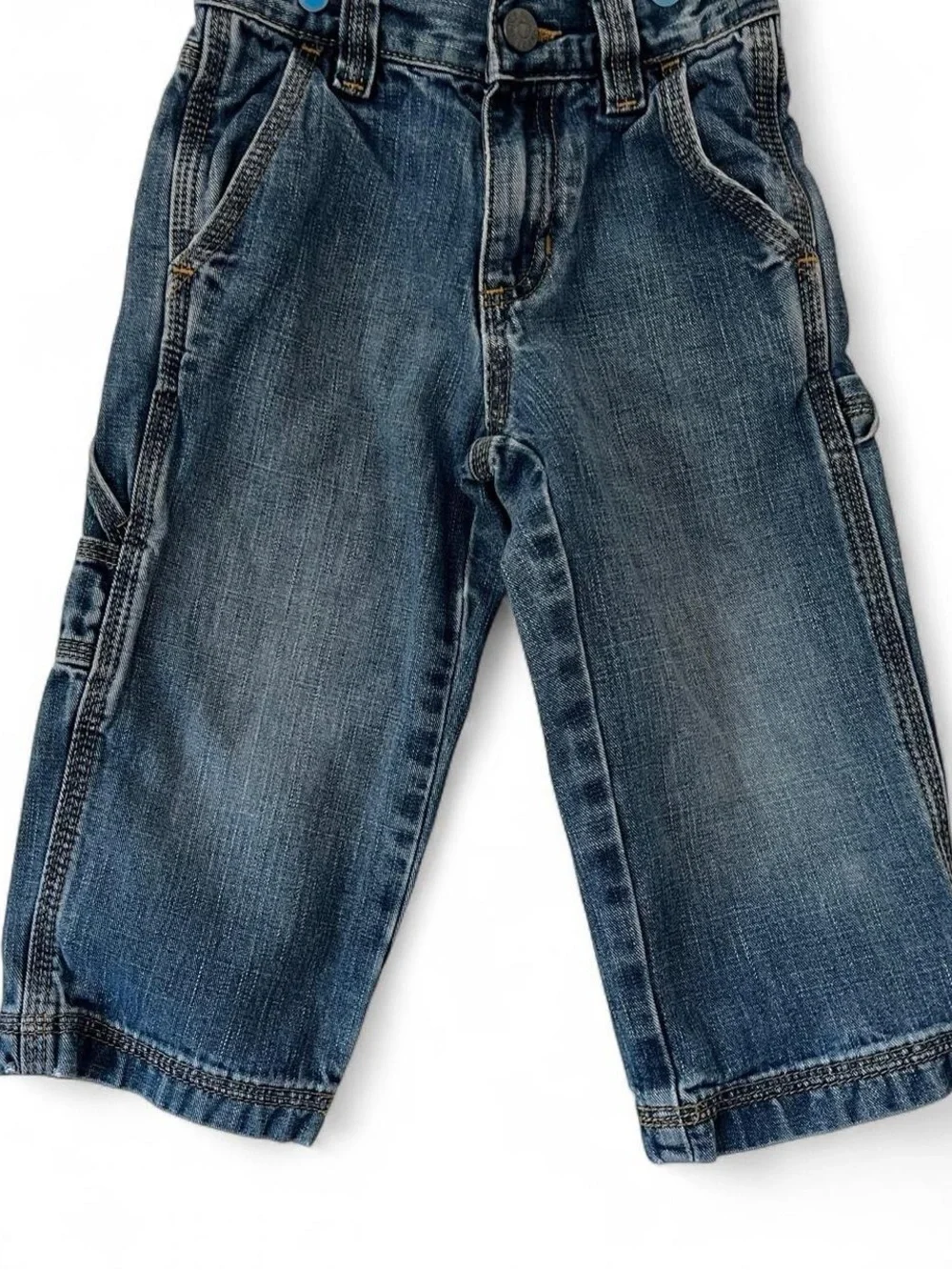 Toddler Boy 2T Vintage Old Navy Carpenter Denim Straight Leg Jeans Hammer Loops